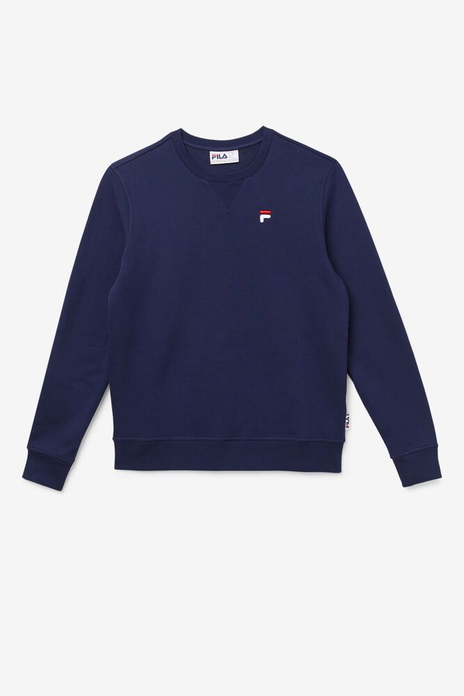 Fila Sweatshirt Kieve Mens Navy - India AXD-740586